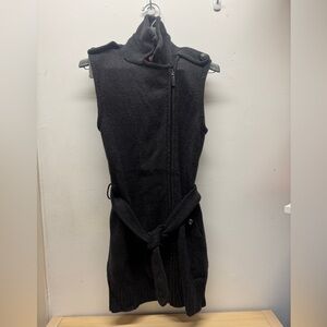 Tory Burch Merino Wool Vest with Zipper Womens XS